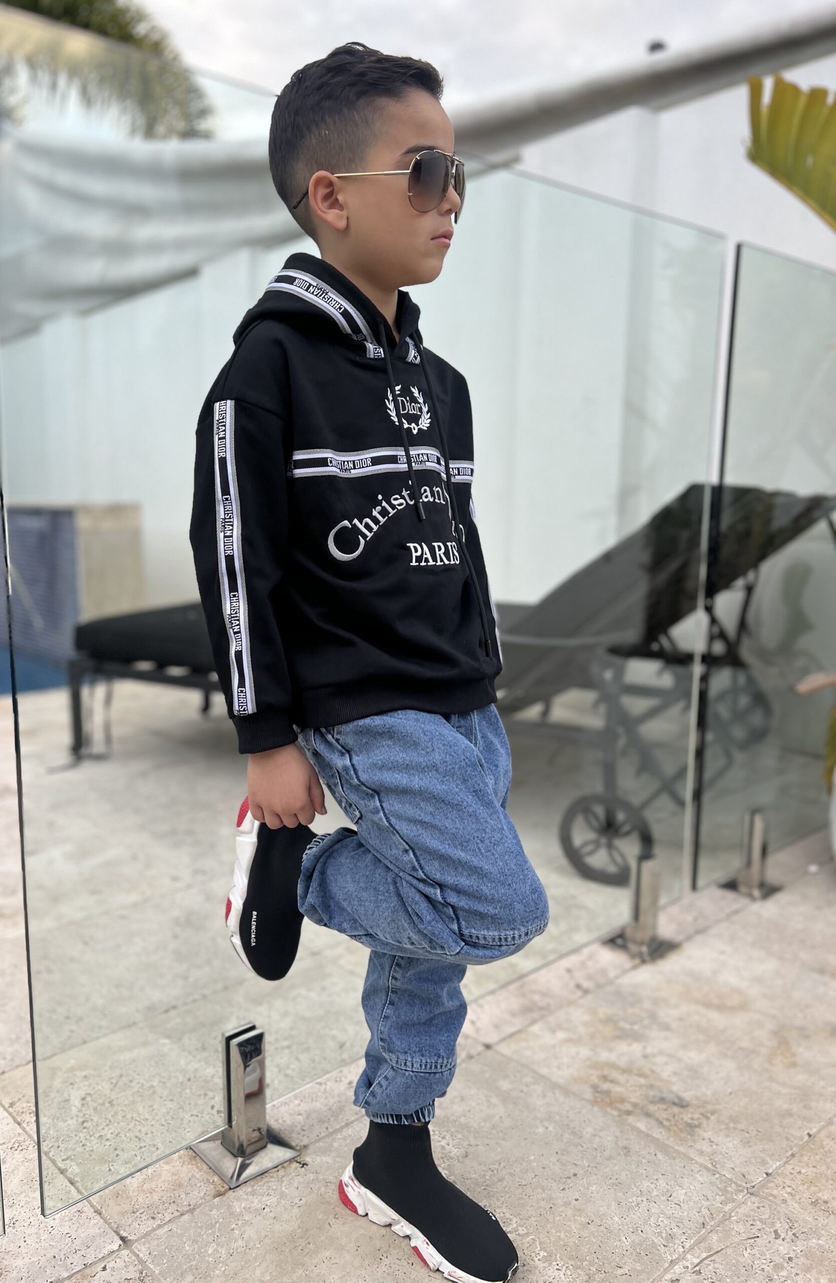 TAPE LOGO HOODY