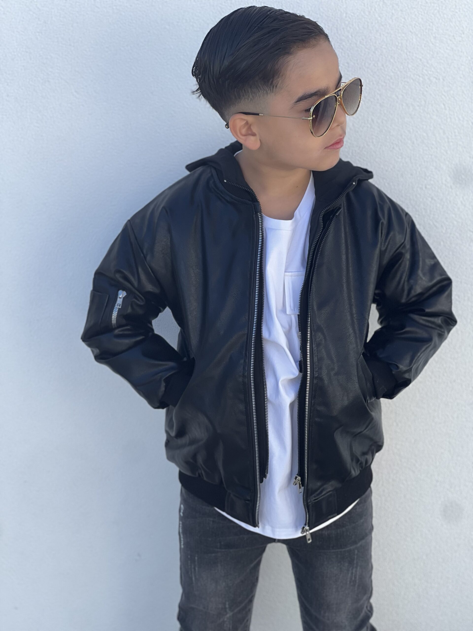 ROADSIDE PU LEATHER BOMBER