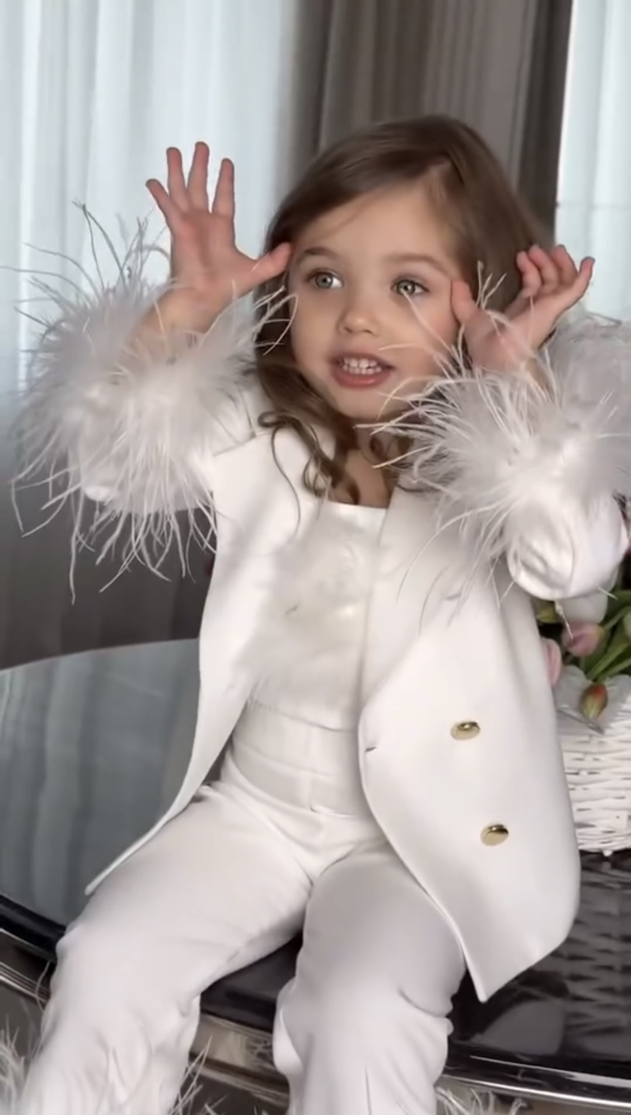 DUBAI BLING FUR SUIT