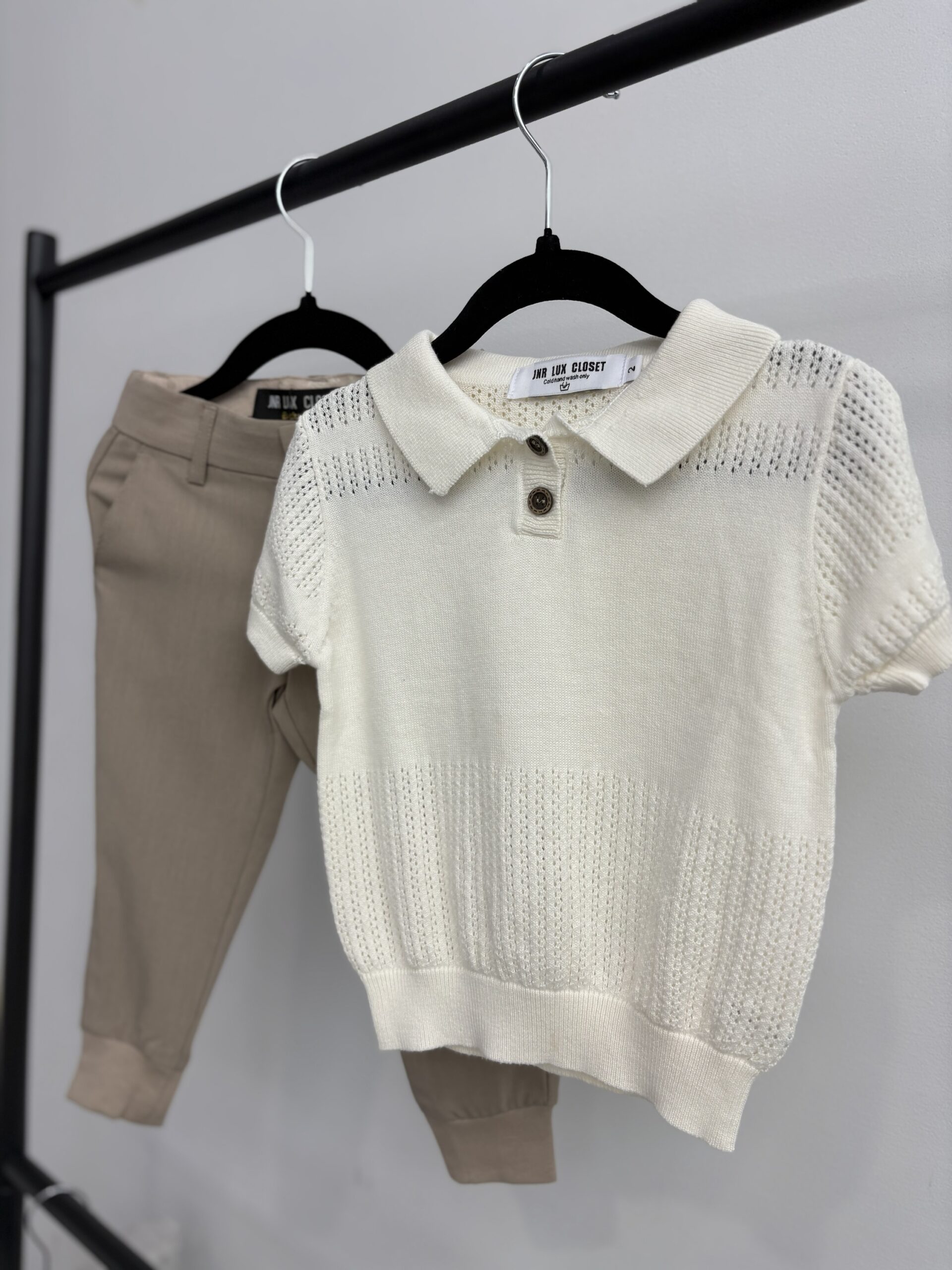 HOLE IN ONE KNITTED POLO