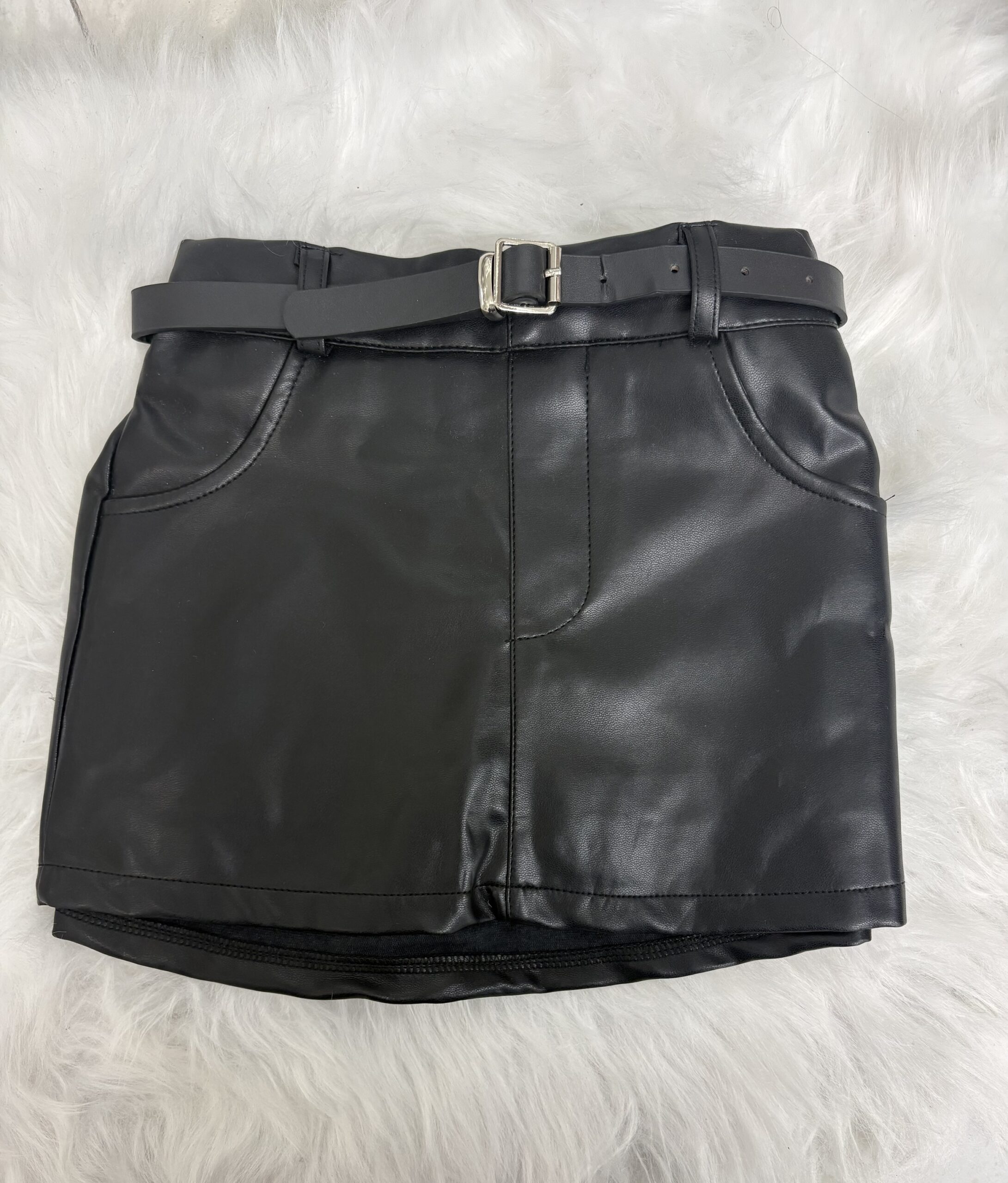 CHI CHI LEATHER SKIRT