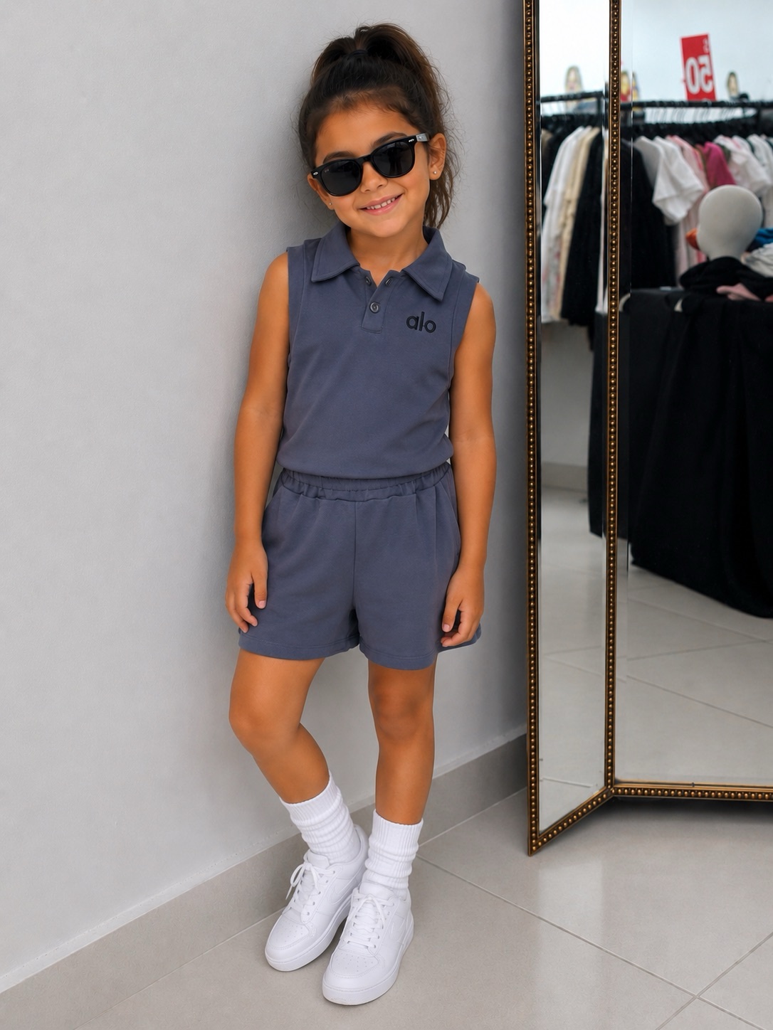 ALO ATHLEISURE CLUB SHORTS SET